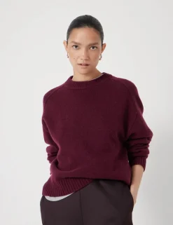 Pure Merino Wool Crew Neck Relaxed Jumper