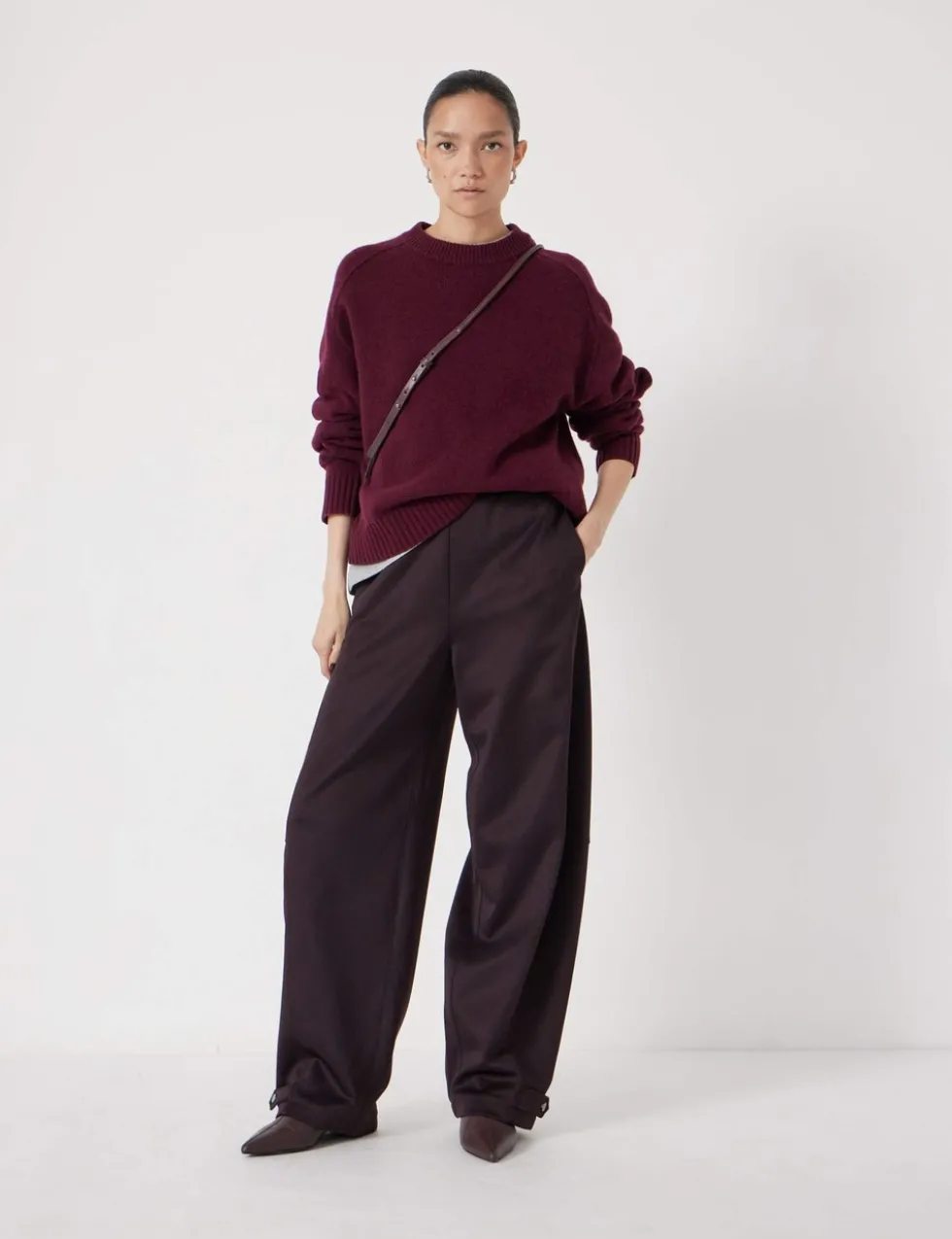 Pure Merino Wool Crew Neck Relaxed Jumper