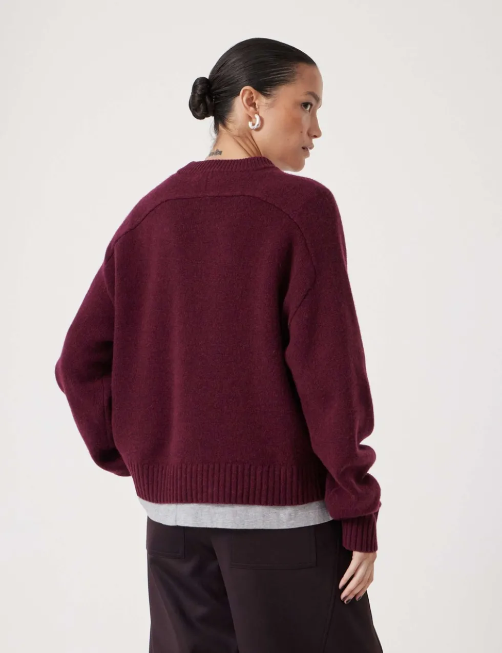 Pure Merino Wool Crew Neck Relaxed Jumper