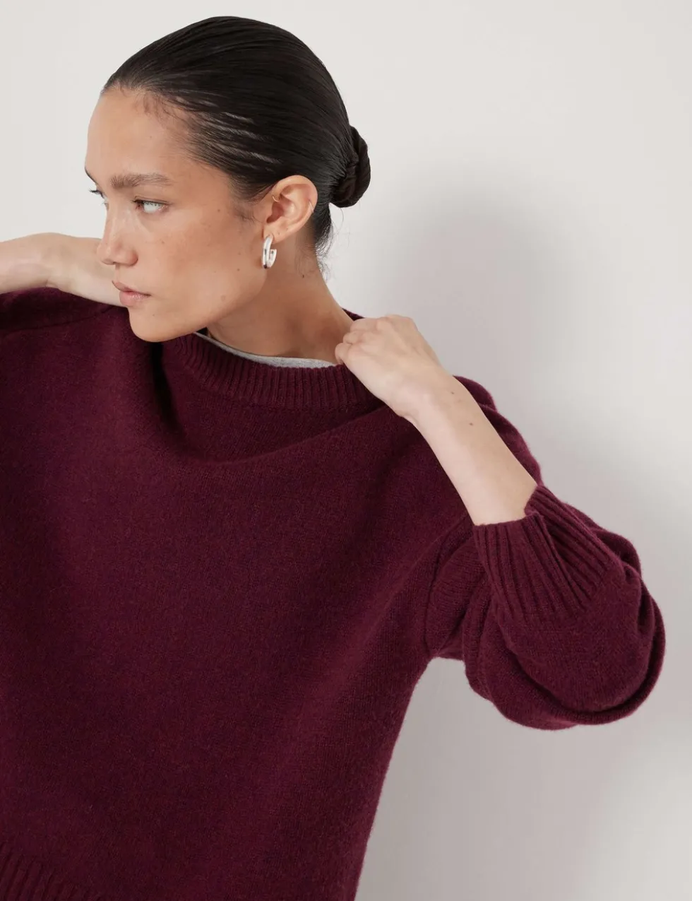 Pure Merino Wool Crew Neck Relaxed Jumper