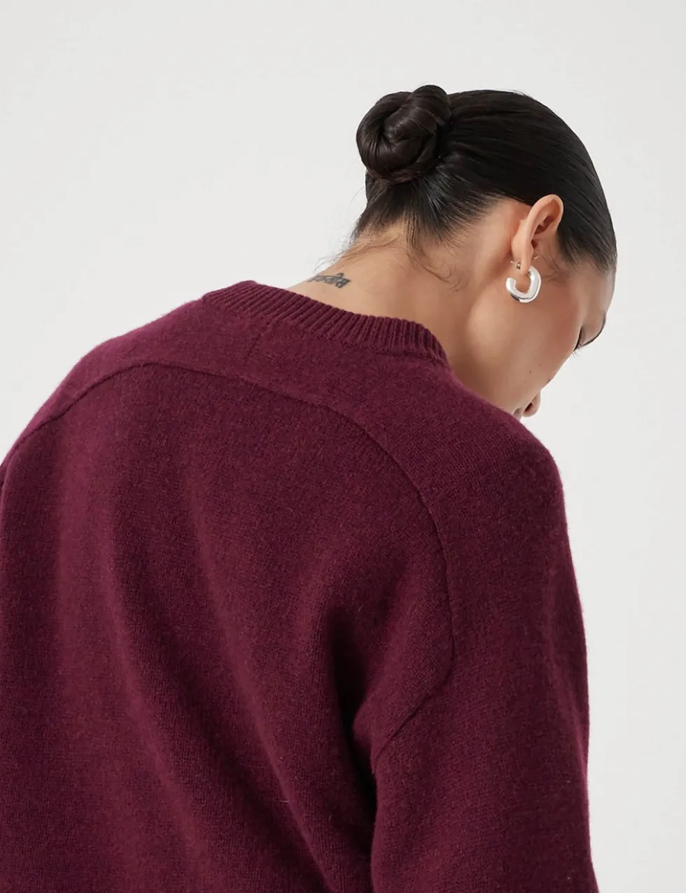 Pure Merino Wool Crew Neck Relaxed Jumper