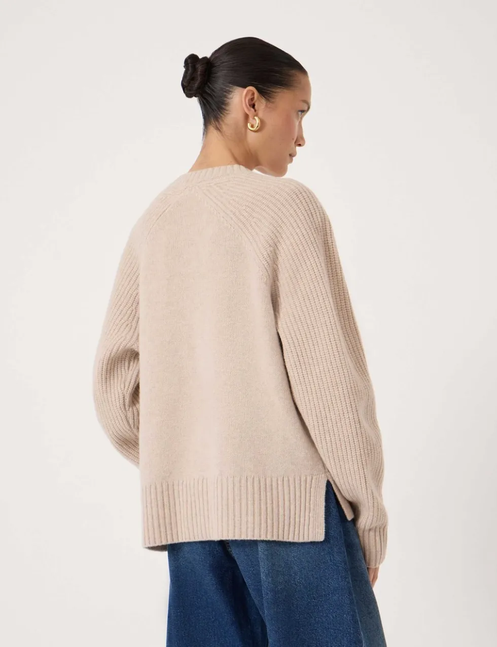 Pure Merino Wool Detachable Roll Neck Jumper