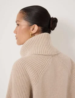 Pure Merino Wool Detachable Roll Neck Jumper