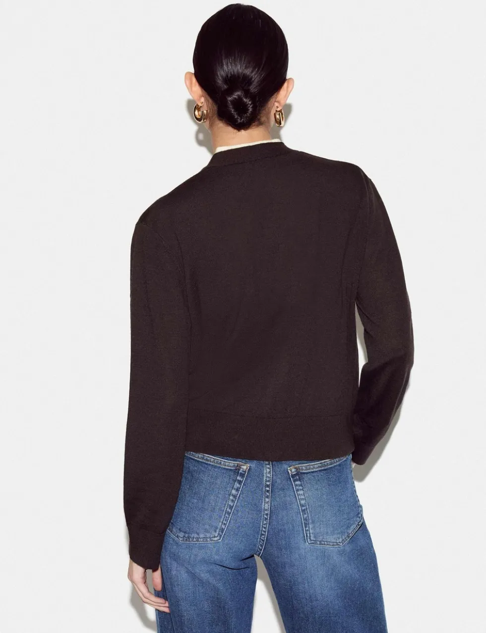 Pure Merino Wool Double Layer Cardigan