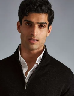 Pure Merino Wool Half Zip Jumper