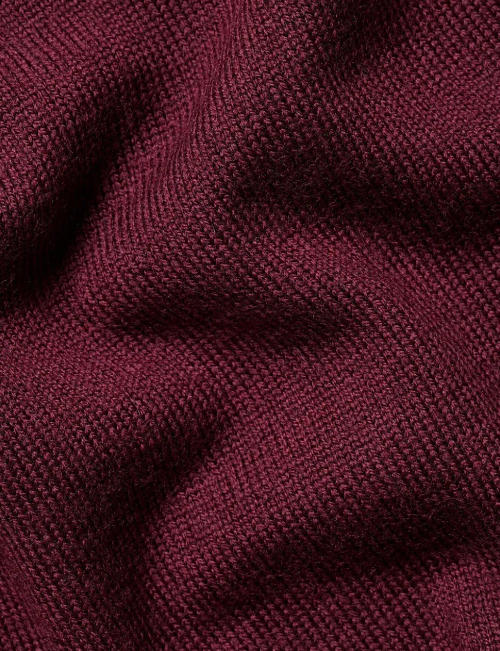 Pure Merino Wool Half Zip Jumper