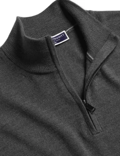 Pure Merino Wool Half Zip Jumper
