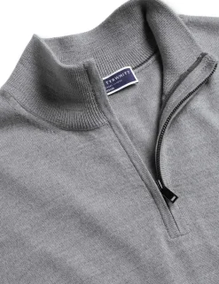 Pure Merino Wool Half Zip Jumper
