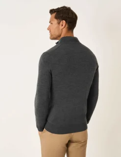 Pure Merino Wool Half Zip Jumper