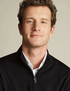 Pure Merino Wool Half Zip Jumper