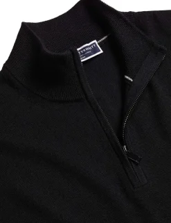 Pure Merino Wool Half Zip Jumper