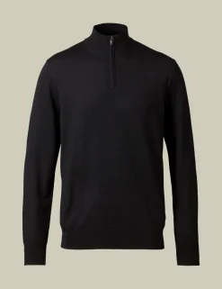 Pure Merino Wool Half Zip Jumper