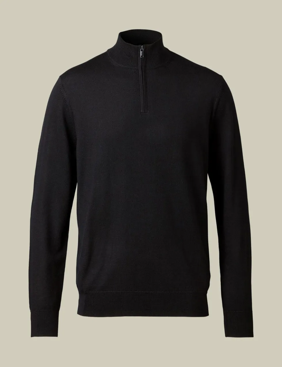 Pure Merino Wool Half Zip Jumper
