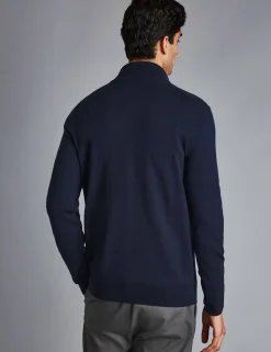 Pure Merino Wool Half Zip Jumper