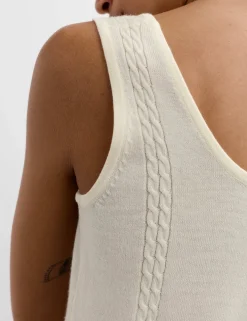Pure Merino Wool Jacquard Tank Top