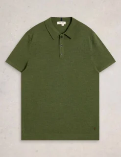Pure Merino Wool Knitted Polo Shirt