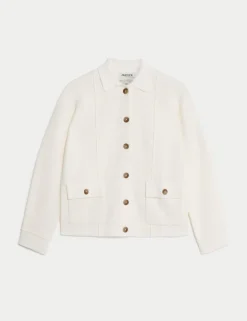 Pure Merino Wool Knitted Jacket