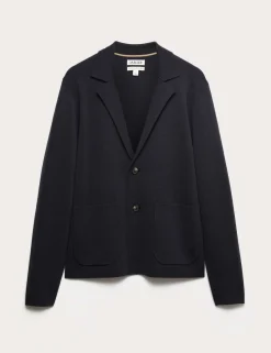 Pure Merino Wool Knitted Blazer