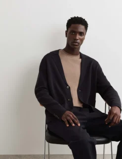 Pure Merino Wool Knitted Blazer