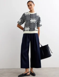 Pure Merino Wool Patterned Jumper