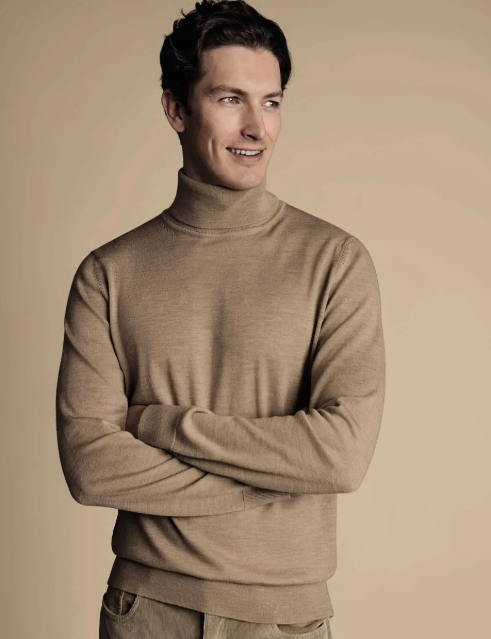 Pure Merino Wool Roll Neck Jumper