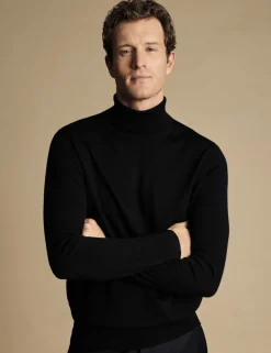 Pure Merino Wool Roll Neck Jumper