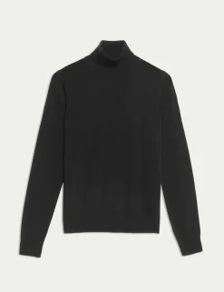 Pure Merino Wool Roll Neck Jumper