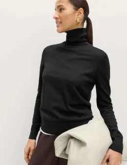 Pure Merino Wool Roll Neck Jumper