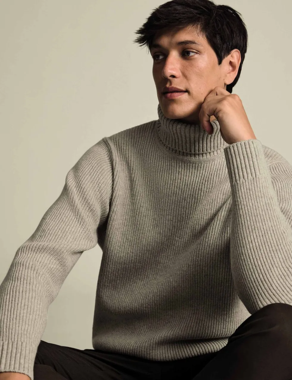 Pure Merino Wool Roll Neck jumper