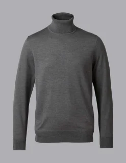 Pure Merino Wool Roll Neck Jumper