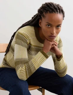 Pure Merino Wool Striped Jumper