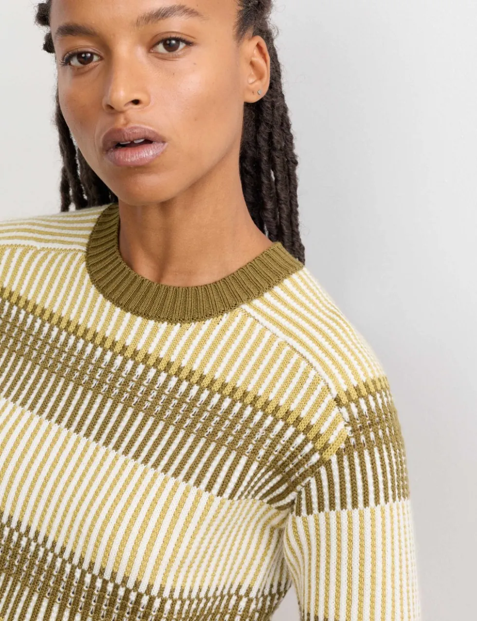Pure Merino Wool Striped Jumper