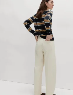 Pure Merino Wool Striped Jumper