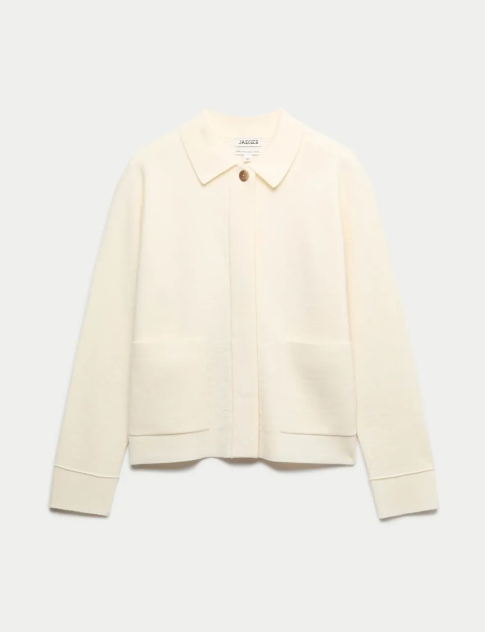 Pure Merino Wool Textured Knitted Jacket