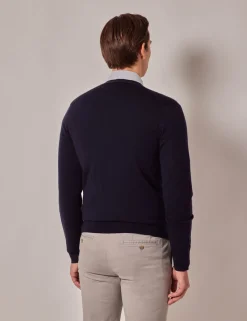 Pure Merino Wool V-Neck Cardigan