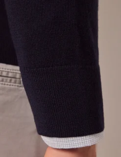 Pure Merino Wool V-Neck Cardigan