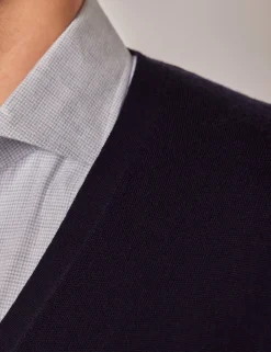 Pure Merino Wool V-Neck Cardigan