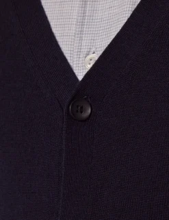 Pure Merino Wool V-Neck Cardigan