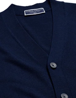 Pure Merino Wool V-Neck Cardigan