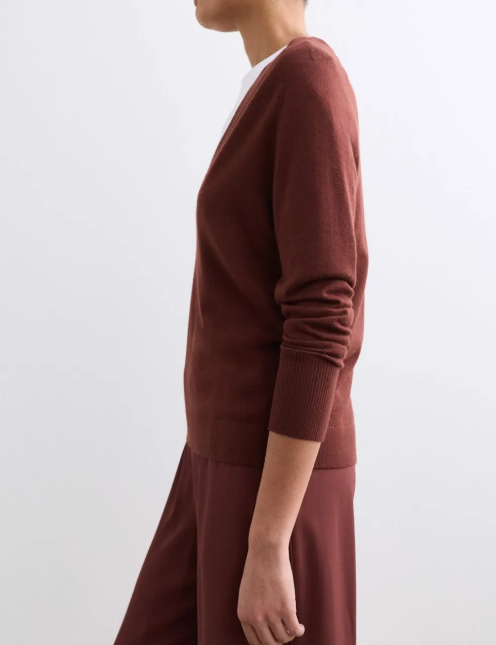 Pure Merino Wool V-Neck Jumper