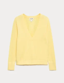 Pure Merino Wool V-Neck Jumper