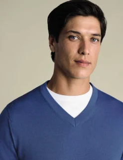 Pure Merino Wool V-Neck Jumper