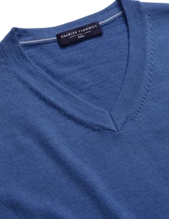 Pure Merino Wool V-Neck Jumper