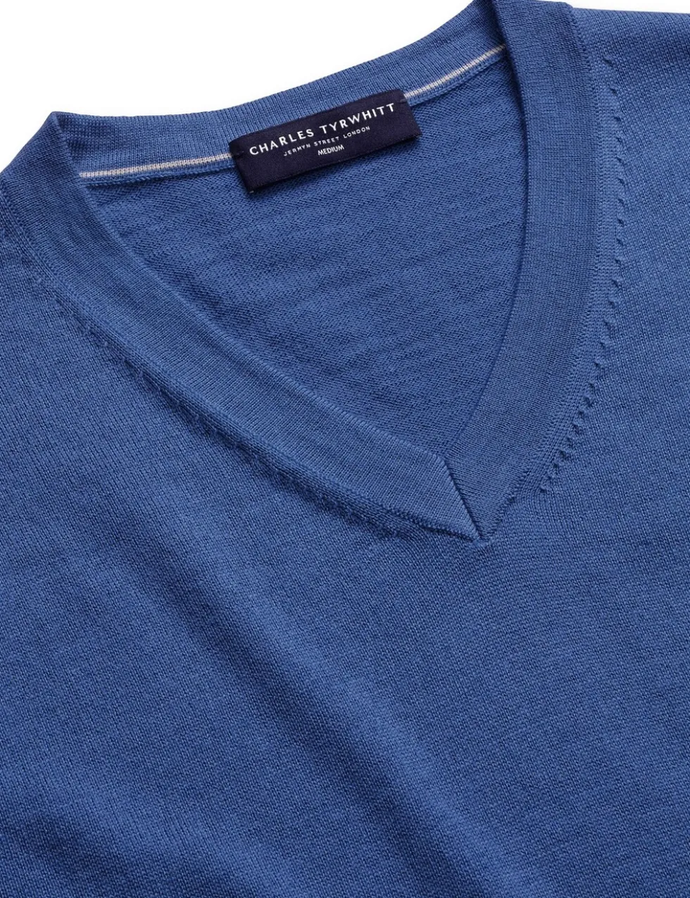 Pure Merino Wool V-Neck Jumper
