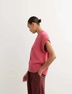 Pure Merino Wool V-Neck Knitted Vest