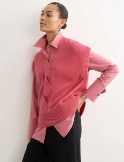Pure Merino Wool V-Neck Knitted Vest