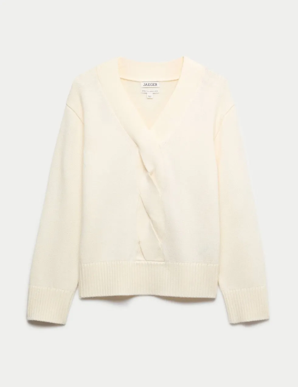Pure Merino Wool V-Neck Twist Jumper