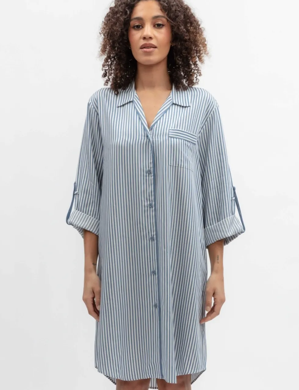 Pure Modal Striped Nightshirt