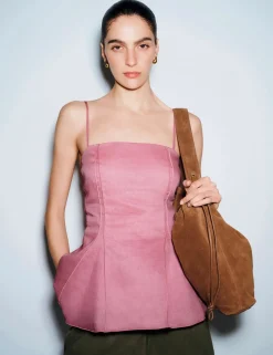 Pure Ramie Godet Cami Top