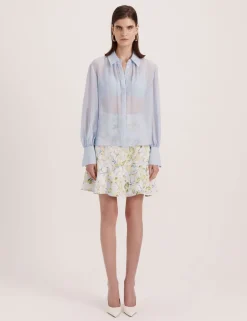 Pure Silk Collared Shirt